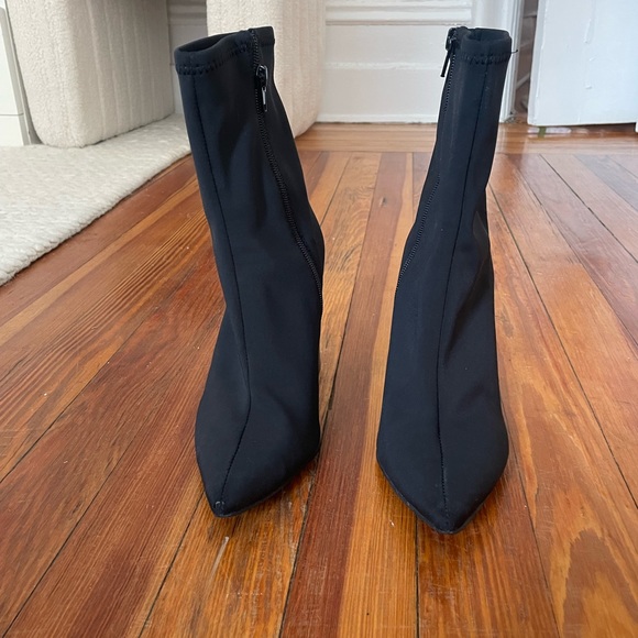 Jeffrey Campbell Black Heeled Boots - Picture 3 of 7